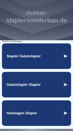Vorschau der mobilen Webseite www.richter-staplersonderbau.de, Rolf Richter