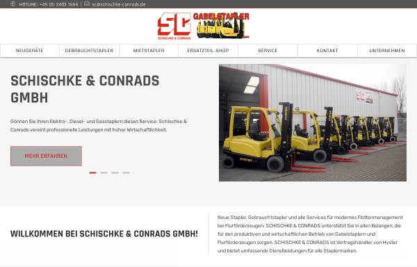 Vorschau von www.schischke-conrads.de, Schischke & Conrads Gabelstapler