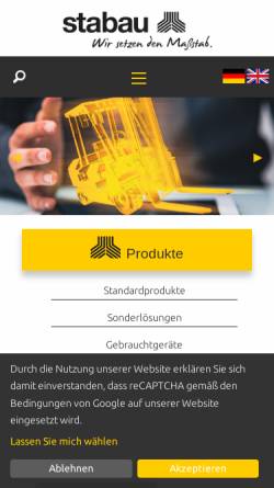 Vorschau der mobilen Webseite www.stabau.com, Stabau - Schulte-Henke GmbH & Co. KG
