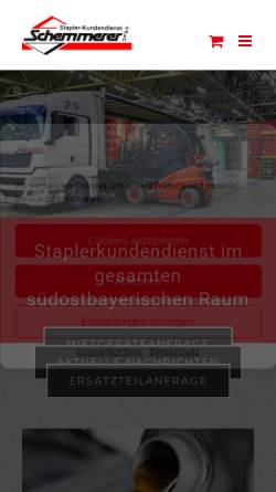Vorschau der mobilen Webseite www.staplerkundendienst.de, Staplerkundendienst Schemmerer, Inh. Otto Schemmerer