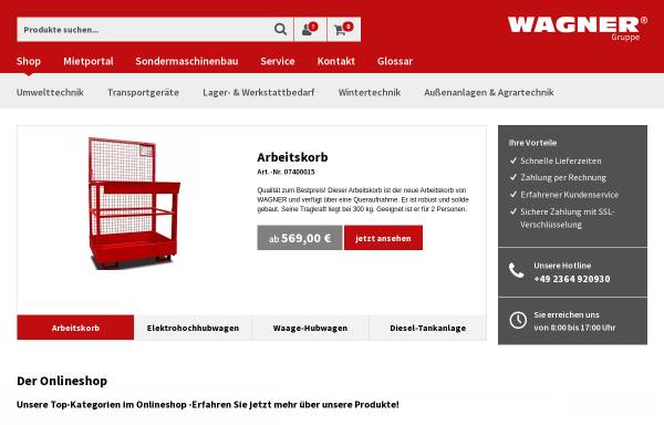 Vorschau von www.wagner-haltern.de, Wagner GmbH