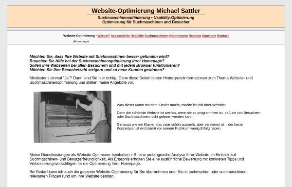 Vorschau von website-optimierung.michaelsattler.de, Michael Sattler