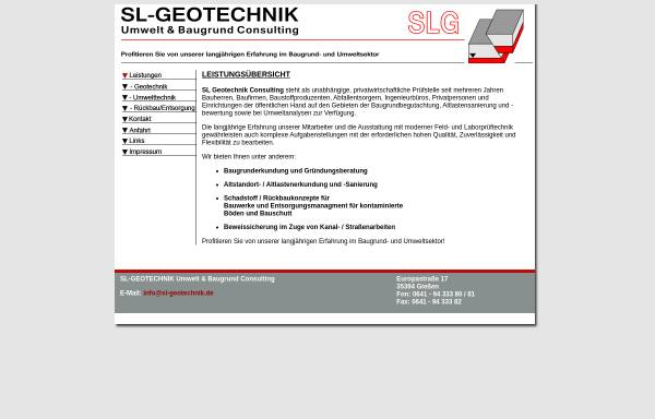 SL-Geotechnik Umwelt & Baugrund Consult GbR