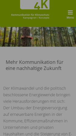 Vorschau der mobilen Webseite www.4k-klimaschutz.de, Annerose Hörter