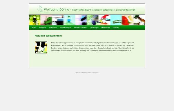 Vorschau von www.umweltanalyse-doering.de, Labor für Umweltanalytik, Inh. Wolfgang Döring