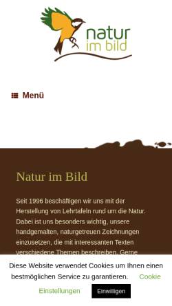 Vorschau der mobilen Webseite natur-im-bild.com, Natur im Bild GmbH - Naturlehrtafelhersteller