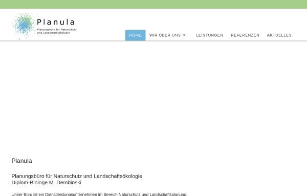 PLANULA Planungsbüro für Naturschutz und Landschaftsökologie, Inh. Dipl.-Biologen M. Dembinski & G. Obst