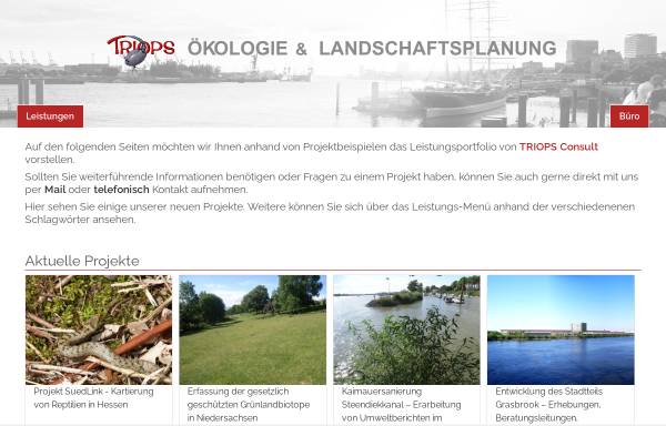 Vorschau von www.triops-consult.de, Triops - Ökologie & Landschaftsplanung GmbH