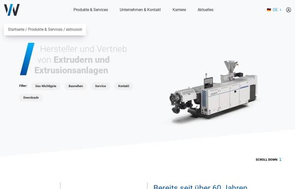 Vorschau von extrudertechnologie.de, Hans Weber Maschinenfabrik GmbH