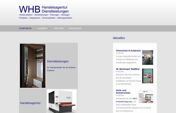 Vorschau von www.whb-handel.de, WHB Handelsagentur – Wolfgang Hagemeier