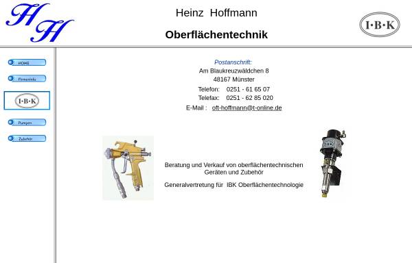 Vorschau von www.ofthoffmann.de, Heinz Hoffmann Oberflächentechnik