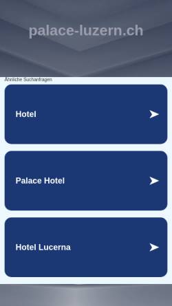 Vorschau der mobilen Webseite www.palace-luzern.ch, Palace Luzern