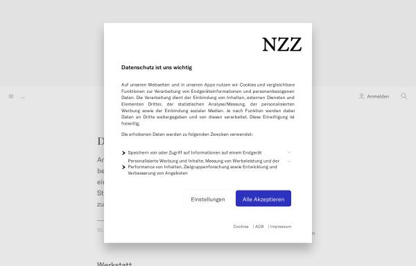 Vorschau von www.nzz.ch, Die Muse kommt auch ins Steueramt