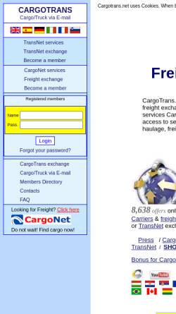 Vorschau der mobilen Webseite www.cargotrans.net, CargoTrans.net