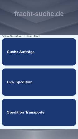 Vorschau der mobilen Webseite www.fracht-suche.de, Diversa Hambach GmbH