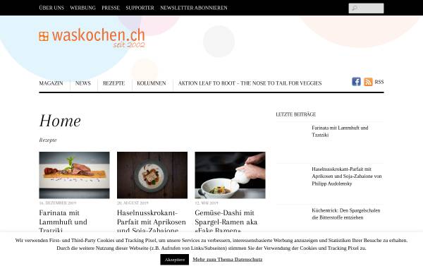 Vorschau von www.waskochen.ch, Waskochen.ch