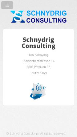 Vorschau der mobilen Webseite www.schnydrig.ch, Hilfsmittel für Informatik-Projektleiter [Schnydrig, Toni]
