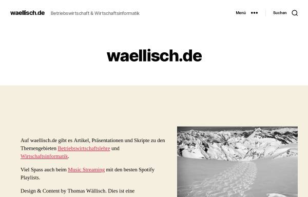 Vorschau von www.waellisch.de, Wällisch Online