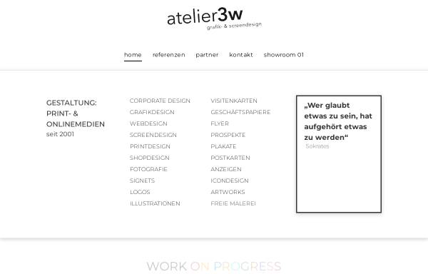 Vorschau von www.atelier3w.de, Atelier 3w