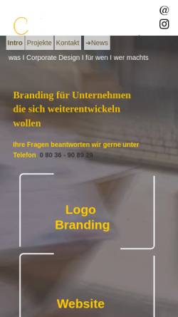 Vorschau der mobilen Webseite www.cd-kirchgessner.de, Büro für Corporate-Design und Grafikdesign, Inh. Elke Kirchgeßner