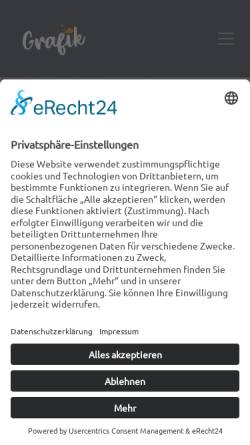 Vorschau der mobilen Webseite www.dtp-web-design.de, Edith Albrecht