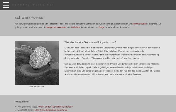 Vorschau von schwarz-weiss.net, Kamera Grafik Design, Inh. Anette Tätzsch-Wendenburg
