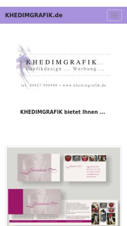 Vorschau der mobilen Webseite www.khedimgrafik.de, Christiane Khedim