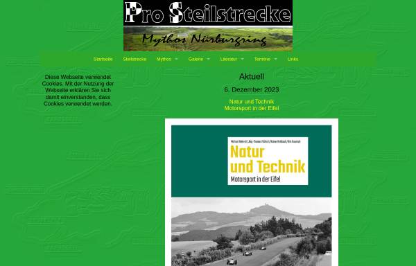 Vorschau von www.pro-steilstrecke.de, Pro Steilstrecke - Mythos Nordschleife