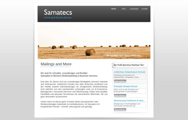 Vorschau von www.samatecs.de, Samatecs GmbH