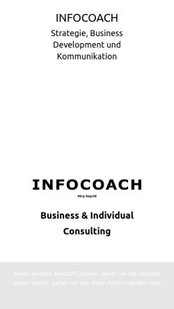 Vorschau der mobilen Webseite www.infocoach.ch, Infocoach
