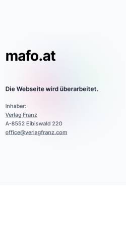 Mafo.at - Studien, Daten, Fakten