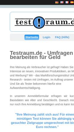 Vorschau der mobilen Webseite www.testraum.de, Testraum.de by Untiedt Research GmbH