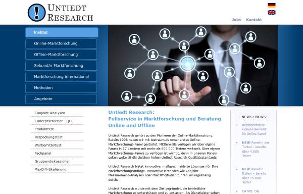 Vorschau von www.untiedt.de, Untiedt Research - Marktforschung