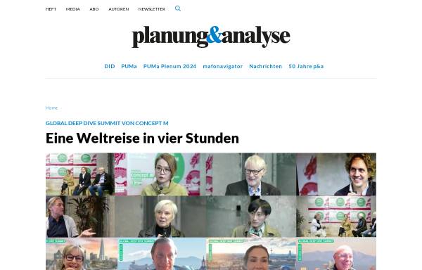Vorschau von www.planung-analyse.de, Planung & Analyse