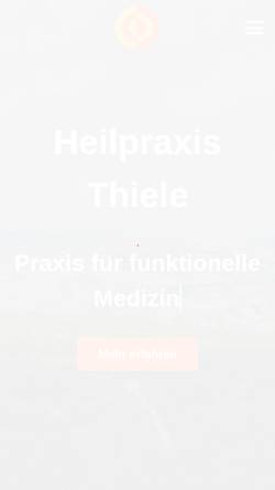 Vorschau der mobilen Webseite www.heilpraxis-thiele.de, Enrico Thiele