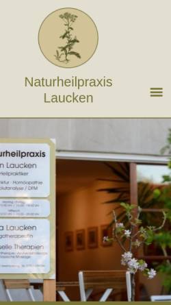 Vorschau der mobilen Webseite www.naturheilpraxis-laucken.de, Naturheilpraxis Neckarhalde