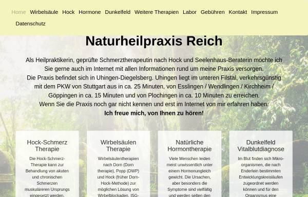 Vorschau von naturheilpraxis-reich.de, Naturheilpraxis Reich