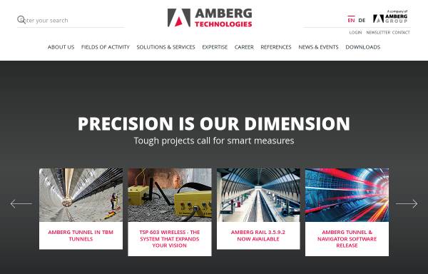 Vorschau von amberg.ch, Amberg Technologies AG