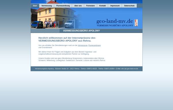 Vorschau von www.geo-land-mv.de, Apolony, Dieter