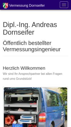 Vorschau der mobilen Webseite www.vermessung-dornseifer.de, Dornseifer, Andreas