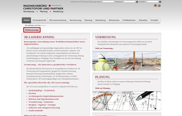 Vorschau von www.christofori.de, Ingenieurbüro Christofori und Partner