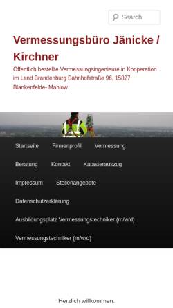 Vorschau der mobilen Webseite www.vbjaenicke.de, Jänicke, Friedrich und Christian
