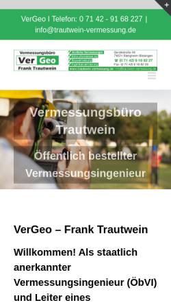 Vorschau der mobilen Webseite www.werner-vermessung.de, Werner, Rudolf