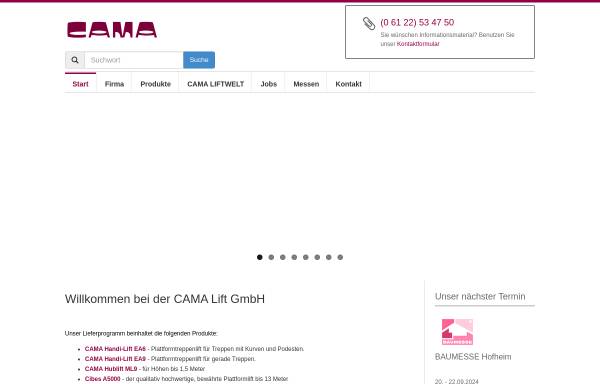 Vorschau von www.cama.de, Cama Lift GmbH