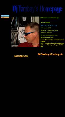 Vorschau der mobilen Webseite tombay.de, DJ Tombay