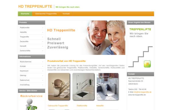 Vorschau von hd-treppenlifte.de, HD Treppenlifte - Diplom-Ingenieure Hauke Hinz & Martin Diens
