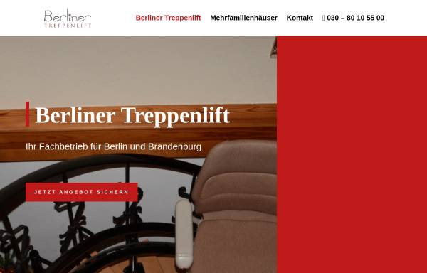 Vorschau von www.berliner-treppenlift.de, Berliner Treppenlift - Michael Weiß GmbH