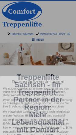 Vorschau der mobilen Webseite treppenlift-montage.de, Simon Parfrey - Treppenlift Service