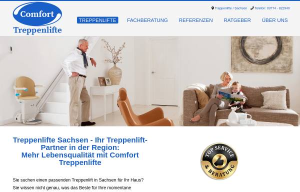 Vorschau von www.comfort-treppenlifte.de, Treppenlift-Service K. Fischer