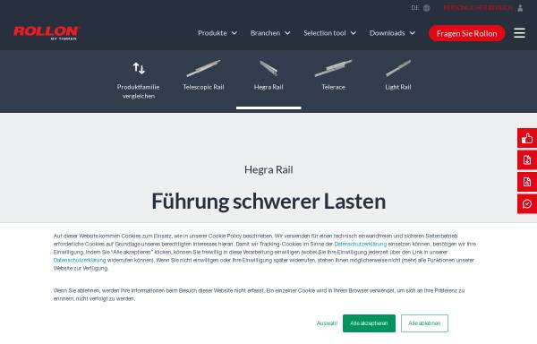 Vorschau von www.hegra-linear.de, Hegra Linear GmbH